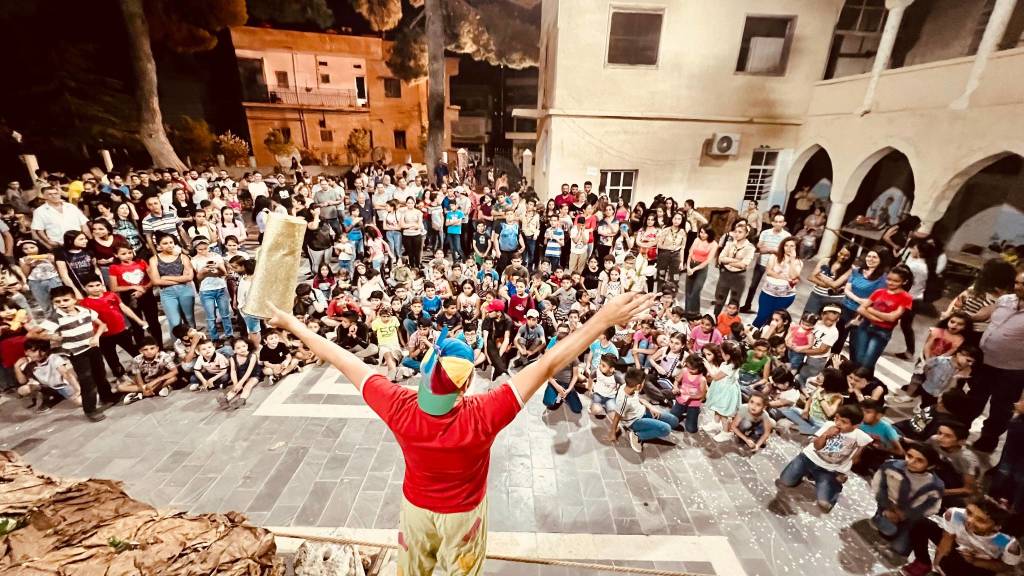 Il Claun Pimpa in Siria