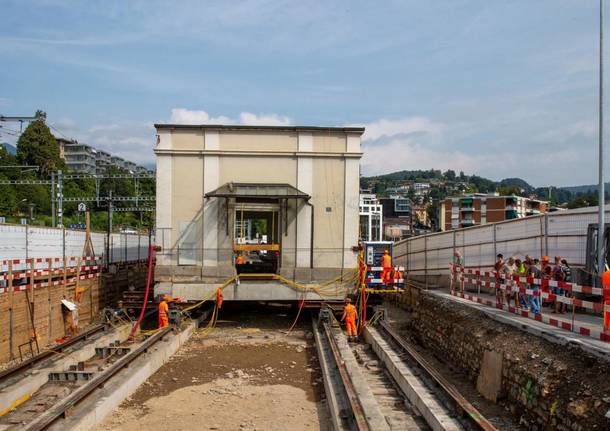 Lugano - Lo spostamento dell'edificio a Besso