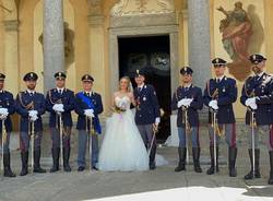 Matrimonio in divisa a Varese: sposi Jennifer e Simone 