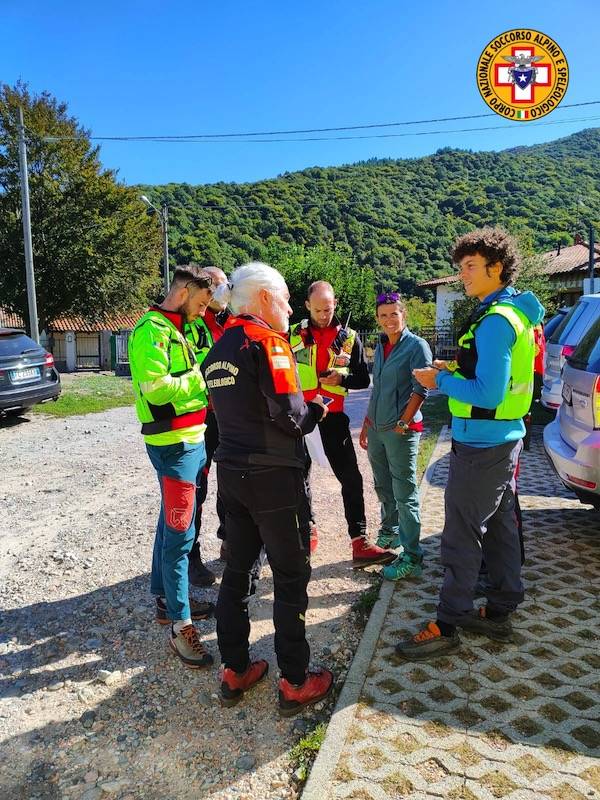 20enne soccorso a Dumenza con soccorso alpino elisoccorso