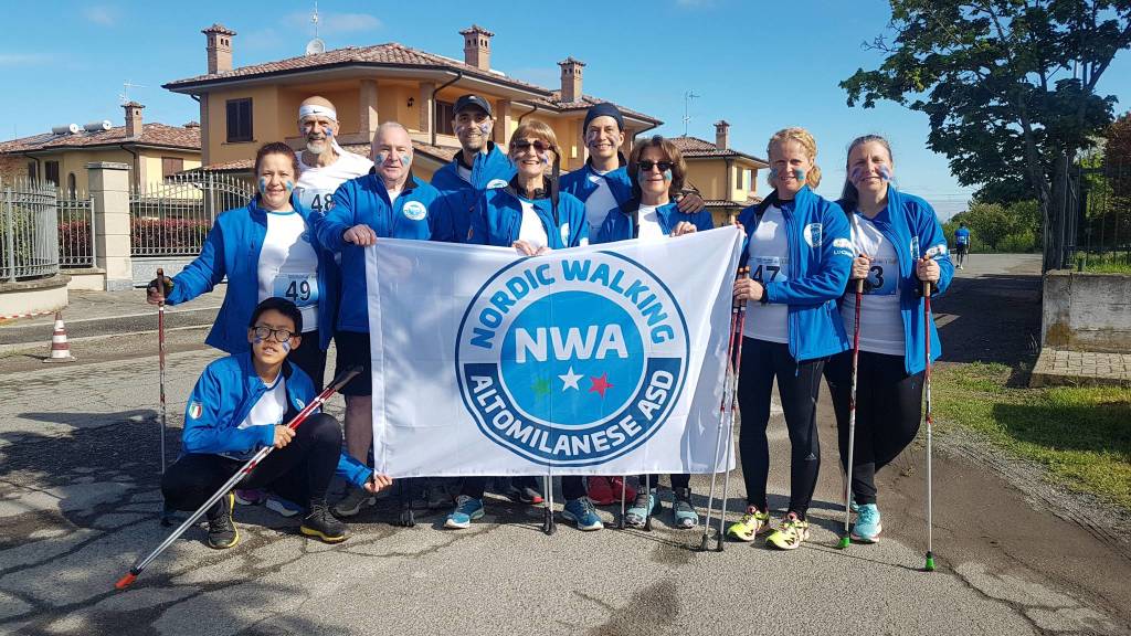 Alla Fiera Autunnale di Villa Cortese il campionato nazionale Libertas di Nordic Walking