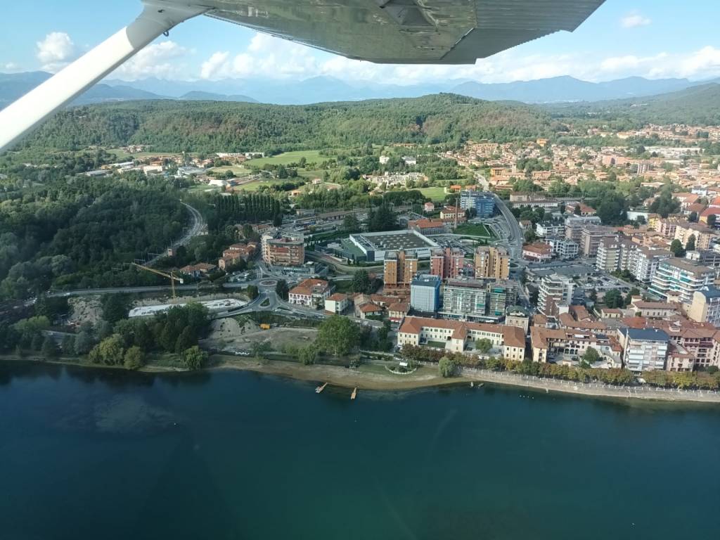 Angera e Sesto Calende dall'idrovolante
