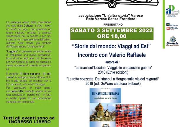 Al via a Varese la seconda settimana di \"FestiVALettura - Il libro esposto\" con lo scrittore Valerio Raffaele e tanti libri.