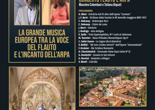 LA GRANDE MUSICA EUROPEA TRA LA VOCE DEL FLAUTO E L\'INCANTO DELL\'ARPA