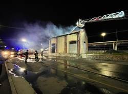 Incendio alla stazione di Castano Primo