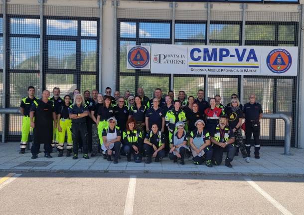 Esercitazione della protezione civile provinciale alle Fontanelle di Malnate