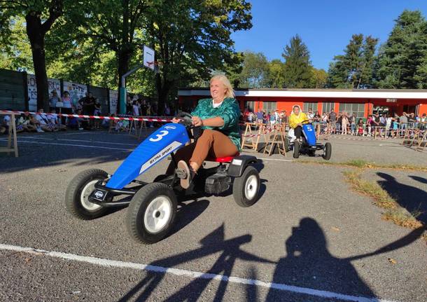 Gara dei rioni all'oratorio San Paolo di Legnano con i go-kart