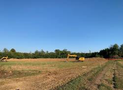 Il cantiere della ferrovia Gallarate-Malpensa