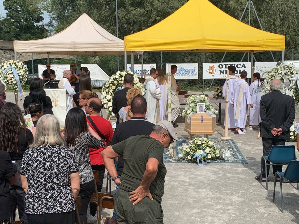 Il funerale di Christian Maccarrone 