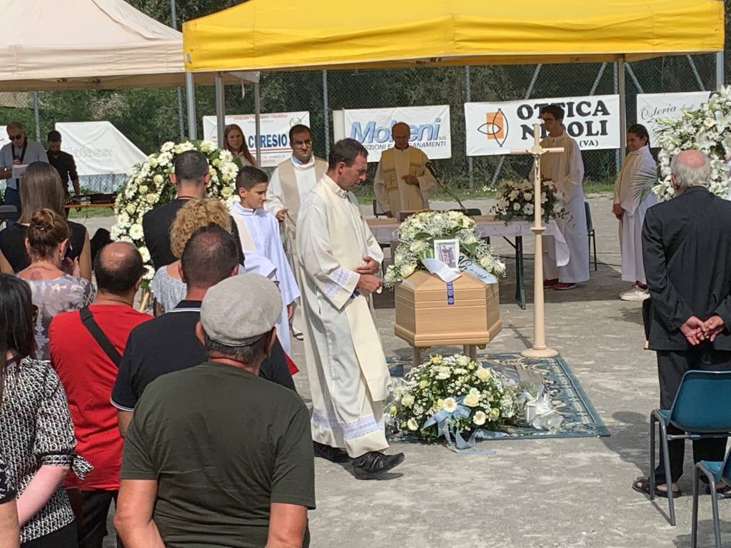 Il funerale di Christian Maccarrone 
