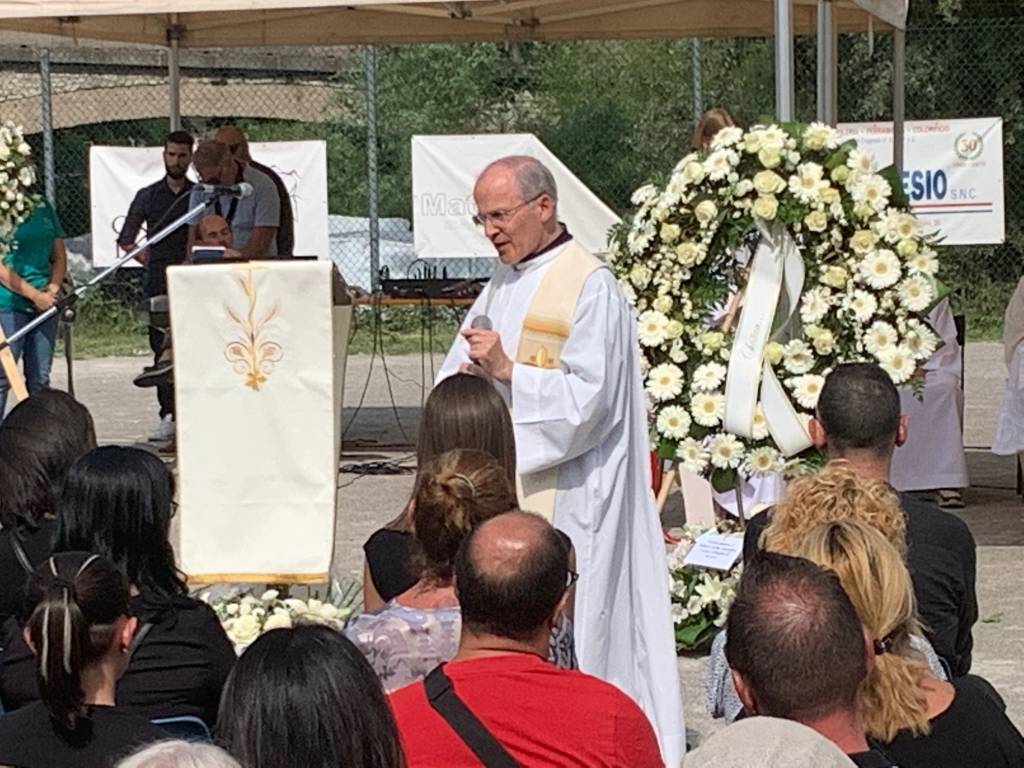 Il funerale di Christian Maccarrone 