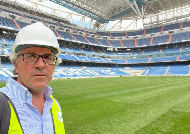 Il nuovo prato del Bernabéu