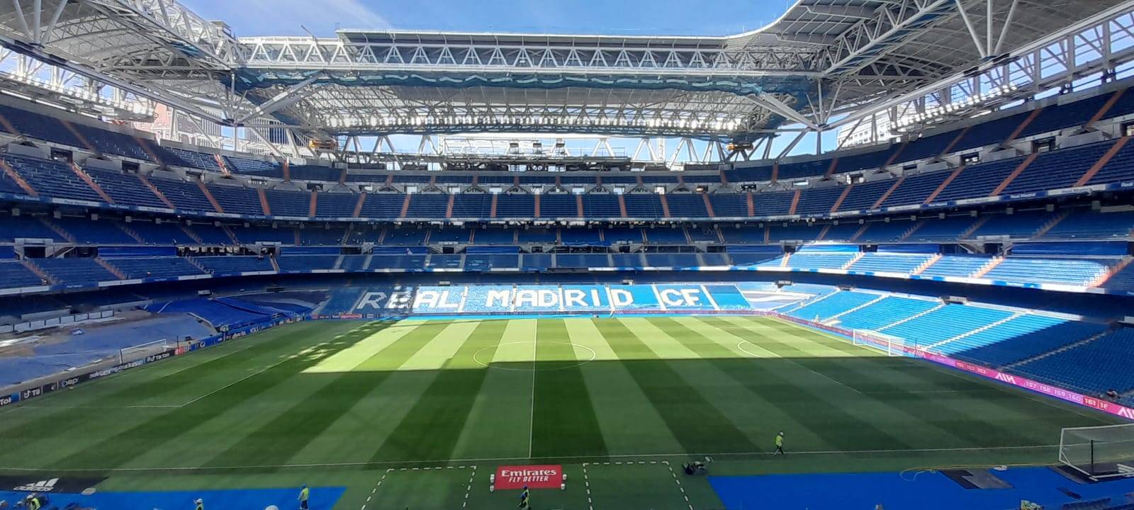 Il nuovo prato del Bernabéu