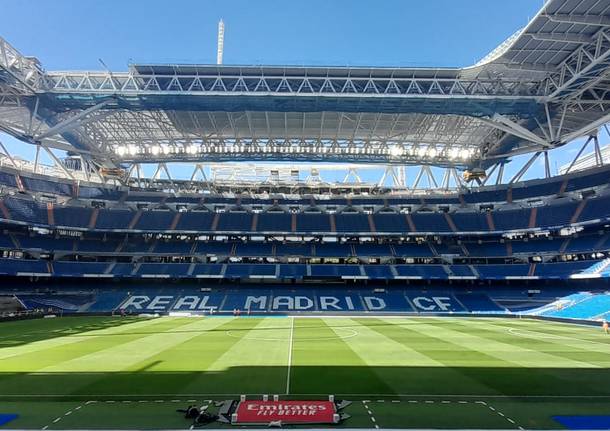 Il nuovo prato del Bernabéu