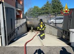 Incendio box a Tradate