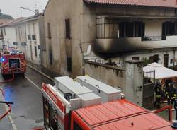 Incendio in via Flora a Legnano