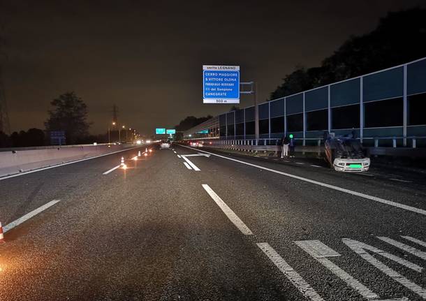 Incidente sull’A8 allo svincolo di Legnano