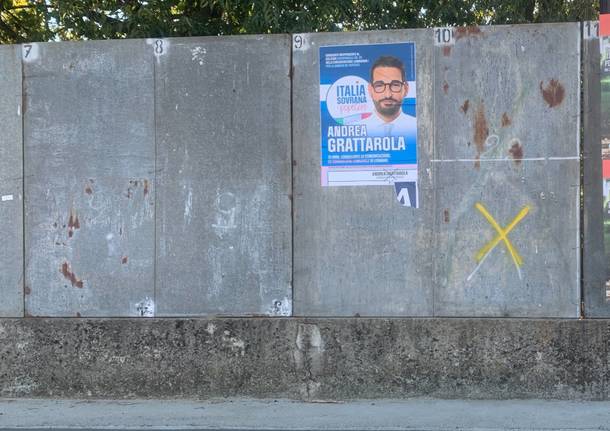 manifesti rimossi italia sovrana e popolare legnano e san vittore