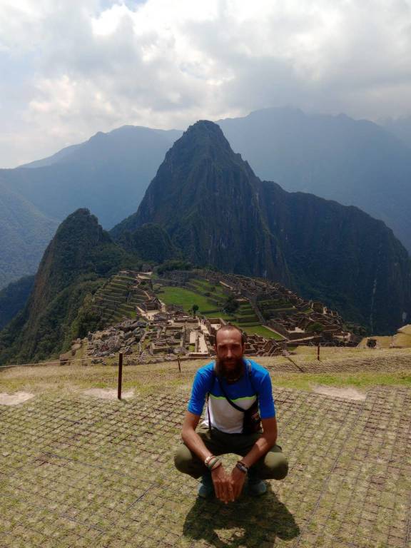 Marco Marletta in bici in sud america