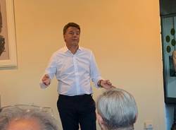 Matteo Renzi a Castiglione Olona per la campagna elettorale di Italia Viva