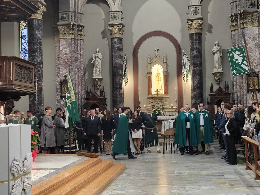 Palio di Legnano - Investitura religiosa della reggenza della contrada San Domenico