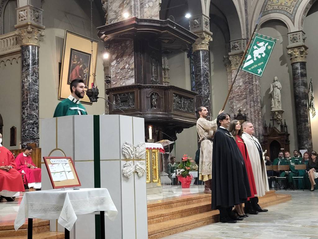 Palio di Legnano - Investitura religiosa della reggenza della contrada San Domenico