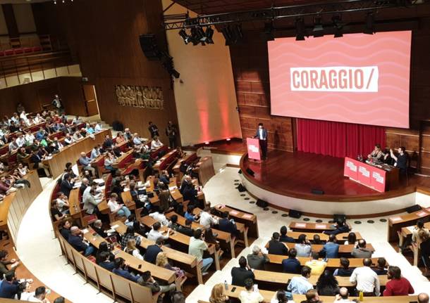 assemblea a Roma dei giovani democratici