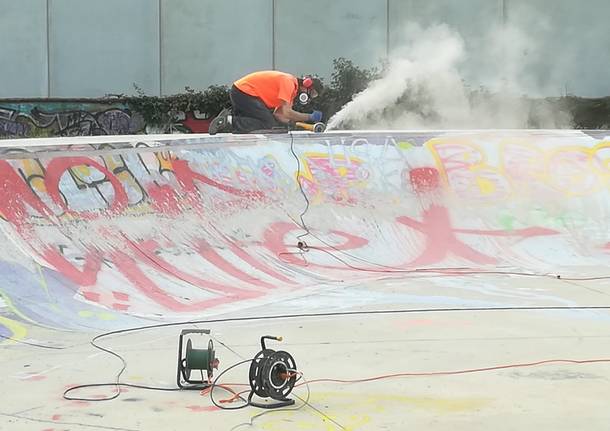 Avviato il cantiere per la riqualificazione dello skate park del Matteotti