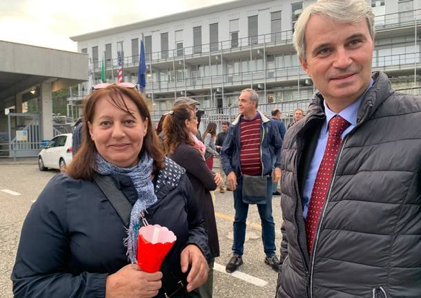 Biandronno - La fiaccolata per chiedere chiarezza alla Whirlpool