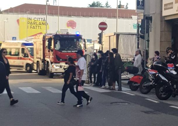 Caduta alle Corti a Varese