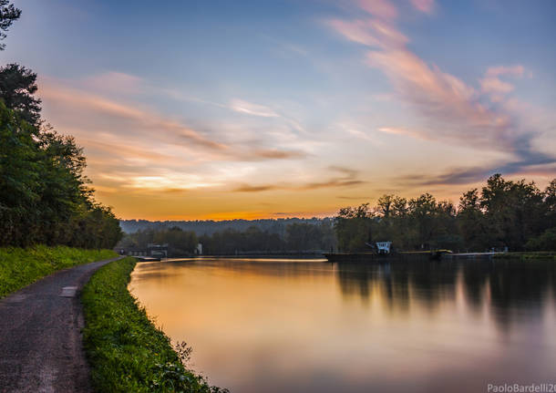 Tramonto al Villoresi