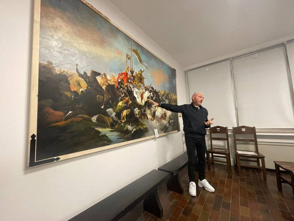 Contrada Sant'Ambrogio di Legnano: presentazione del quadro "La Battaglia di Legnano"