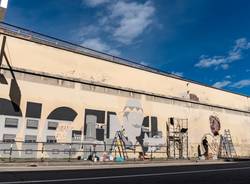 Il Murales all'Ex -Aermacchi