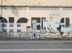 Il Murales all'Ex -Aermacchi