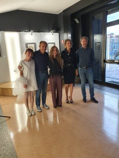 Inaugurazione della mostra di Simona Atzori "Ri-tratti: dialoghi con l’anima"