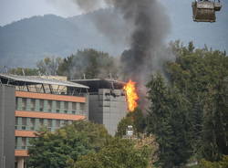 incendio zona atahotel via albani varese ottobre 2022