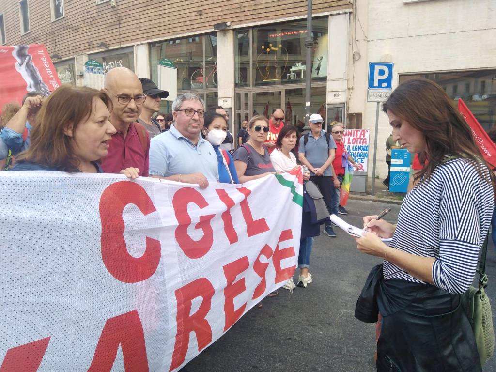 La Cgil di Varese alla manifestazione di Roma