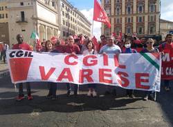 La Cgil di Varese alla manifestazione di Roma