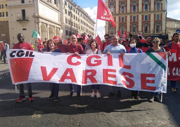 La Cgil di Varese alla manifestazione di Roma