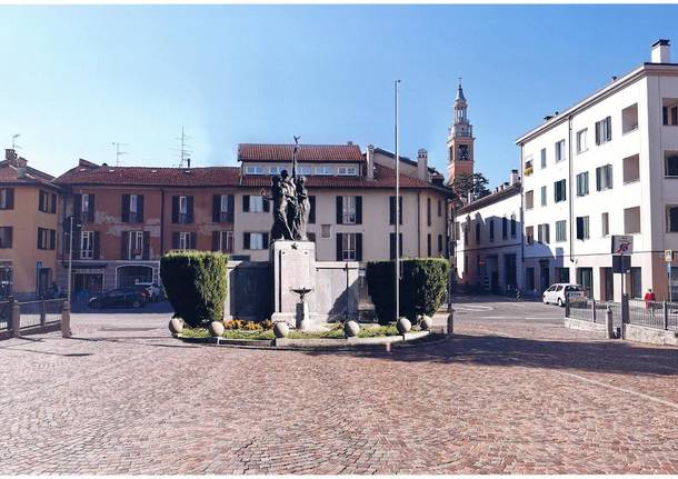 monumento ai caduti malnate piazza tessitrici