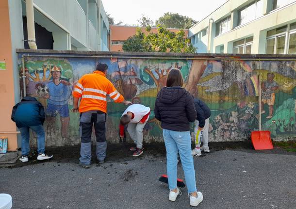 murales scuola raimondi rescalda