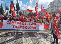 Sindacalisti legnanesi a Roma per la manifestazione "Ascoltate il lavoro"