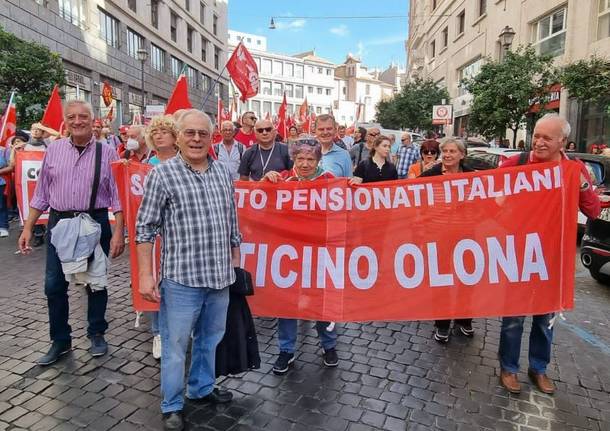 Sindacalisti legnanesi a Roma per la manifestazione “Ascoltate il lavoro”