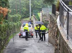 Viggiù - Crollo di un tratto di muro in via Carrà