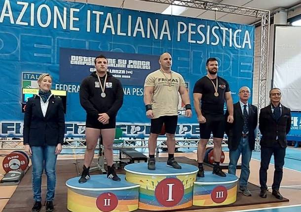 A Castellanza le finali dei campionati assoluti maschili e femminili di distensione su panca