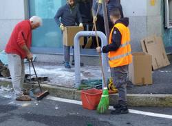 L\'assalto notturno alla banca di Caronno Pertusella