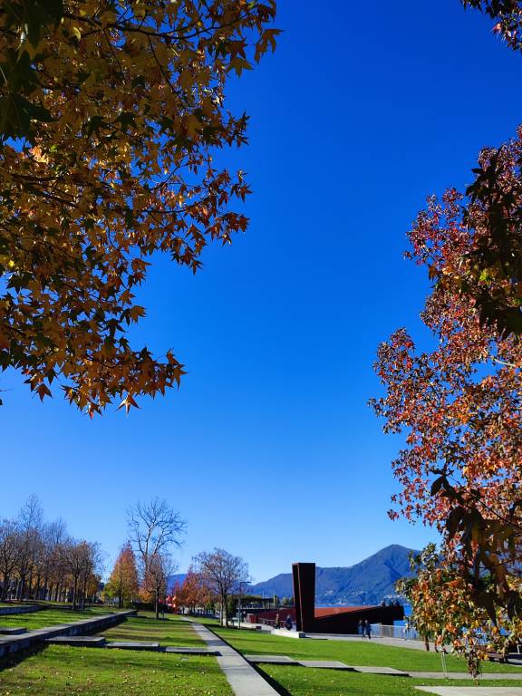 L\'autunno sul lago a Luino
