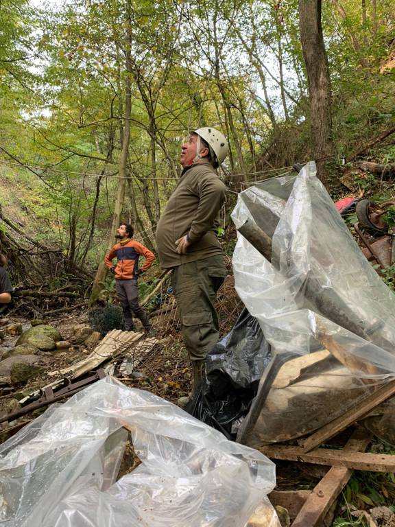 La pulizia del torrente Bustecche