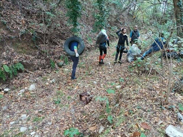 La pulizia del torrente Bustecche