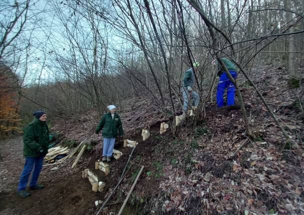 La scala per la nuova cava di molera della Valle del Lanza